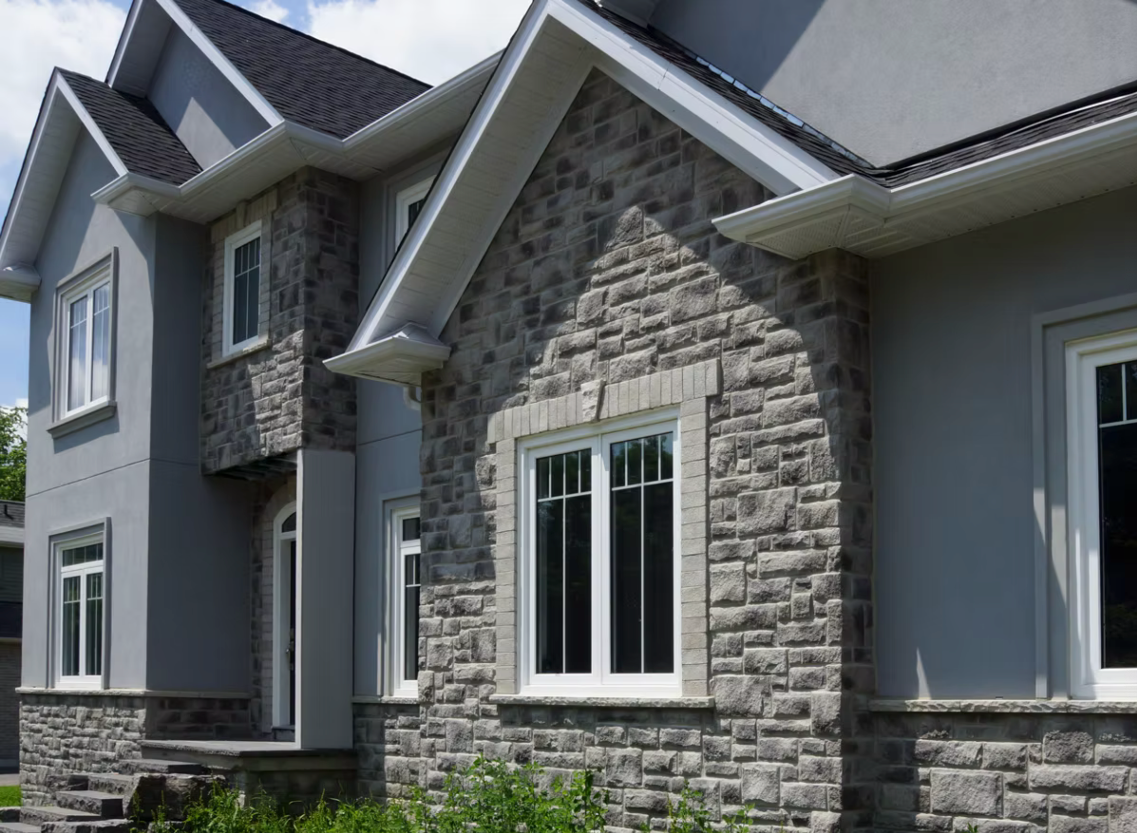Limestone Veneer - Ash - Sample