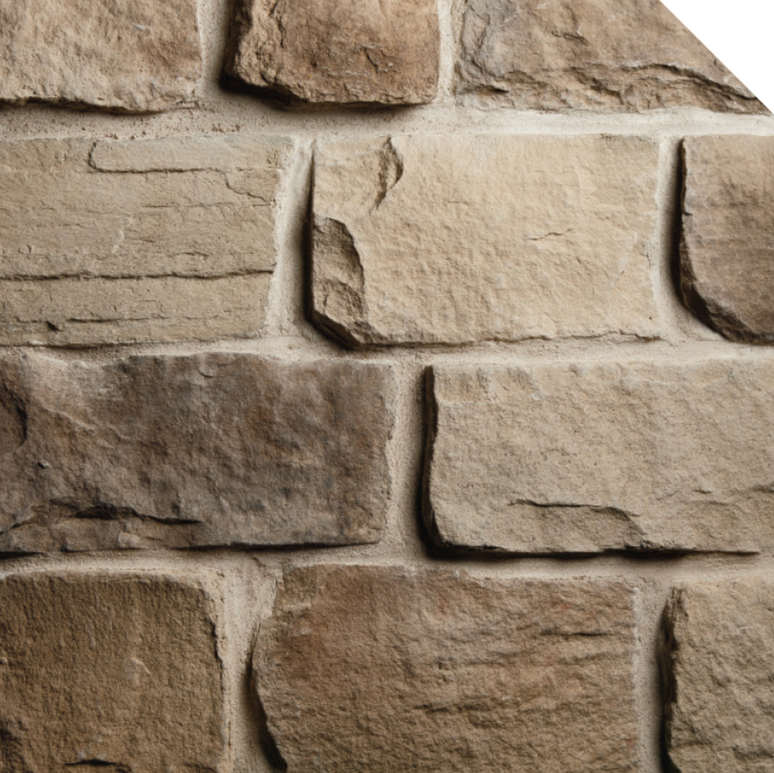 Cobble Stone Veneer - Walnut - Flat - Small Box (10 SF)
