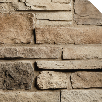 Ledge/Cobble Stone Veneer - Walnut - Flat - Large Box (100 SF)