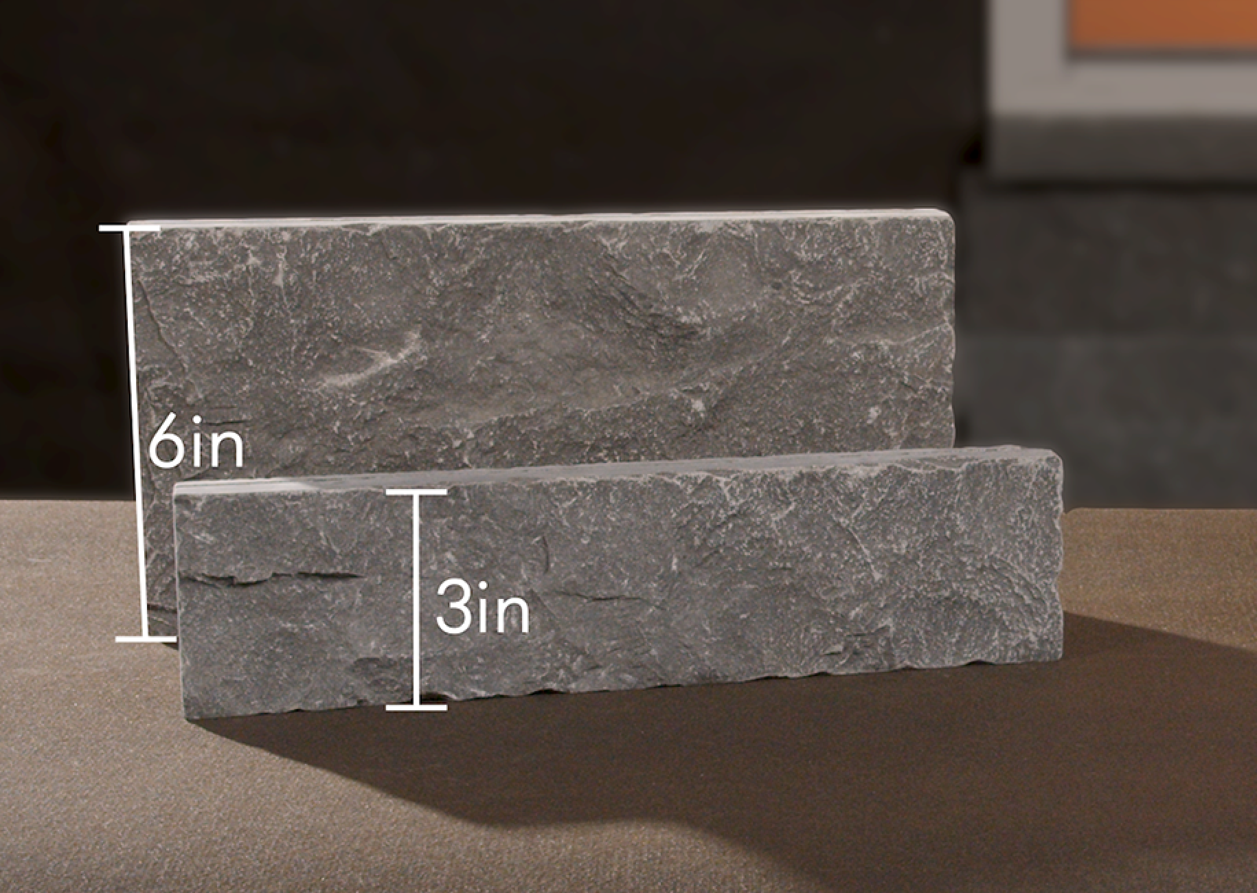 Natural Craft Screw-On Stone - Graphite - Flat - Small Box (6 SF)