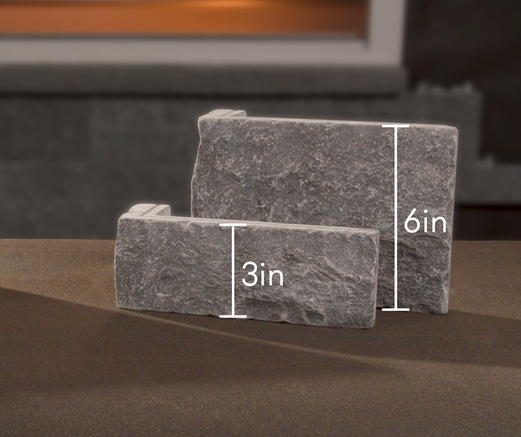 Natural Craft Screw-On Stone - Graphite - Flat - Small Box (6 SF)