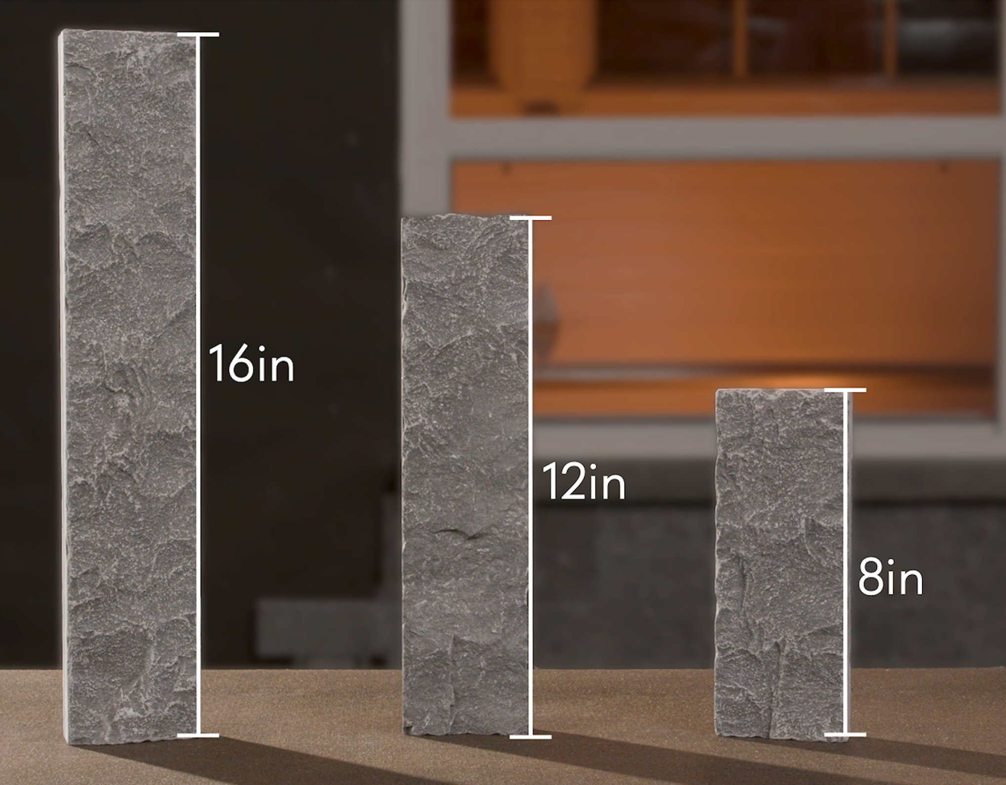 Natural Craft Screw-On Stone - Graphite - Flat - Small Box (6 SF)