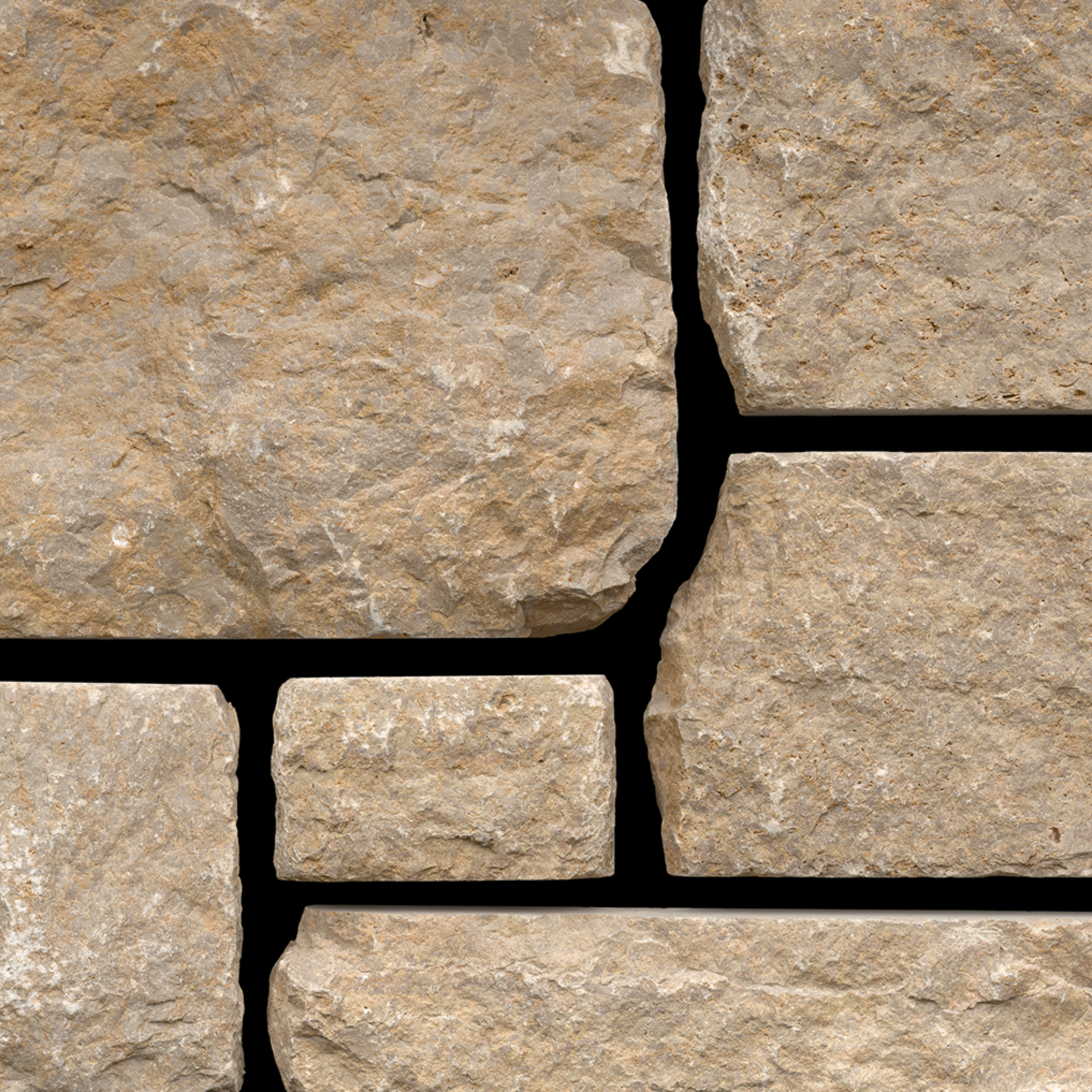 Pewter Ridge Gold Tumbled Dimensional - Thin Veneer - Flats