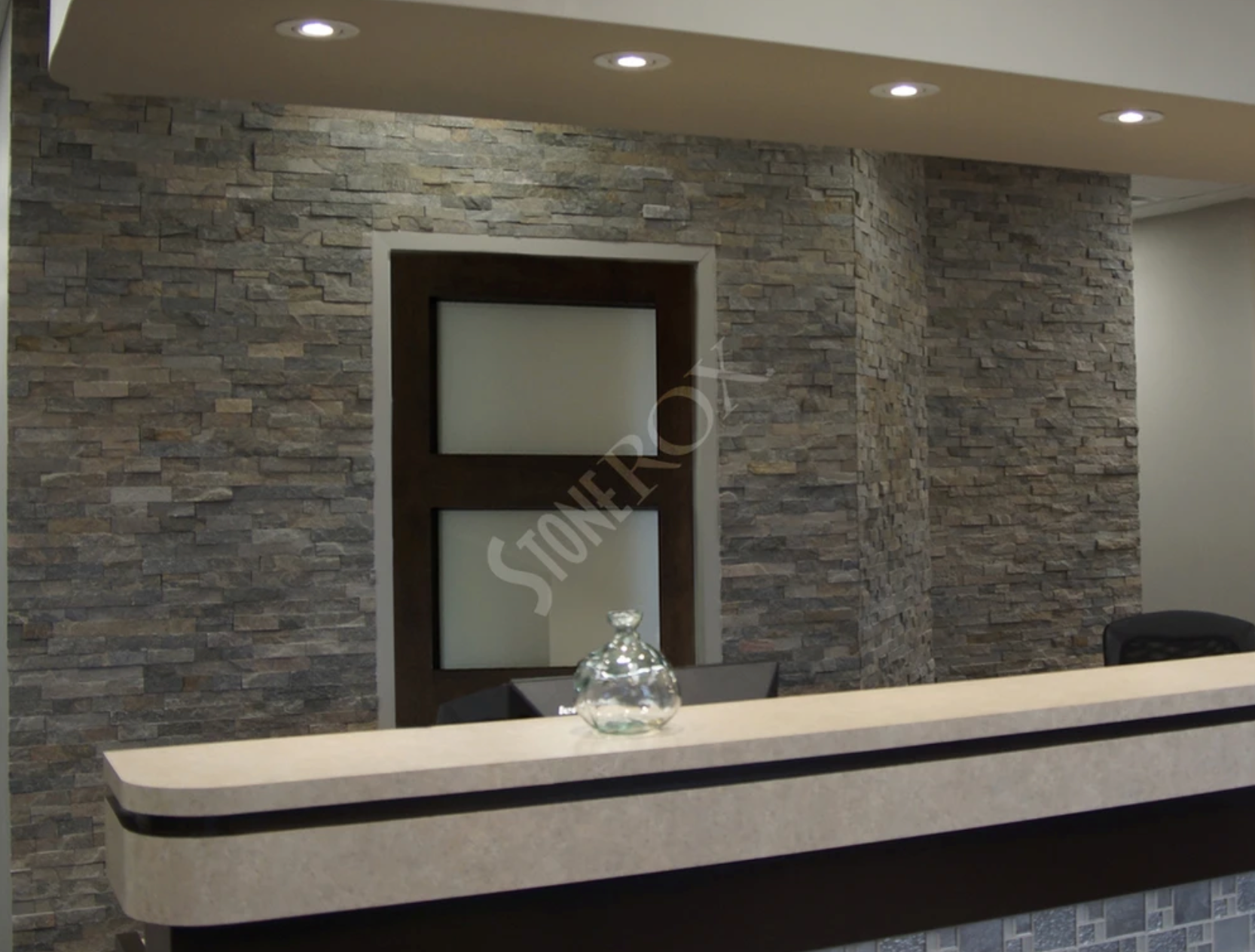 StoneRox Natural Stone Panels - Green Shine - Flat - (6 SF/Box)