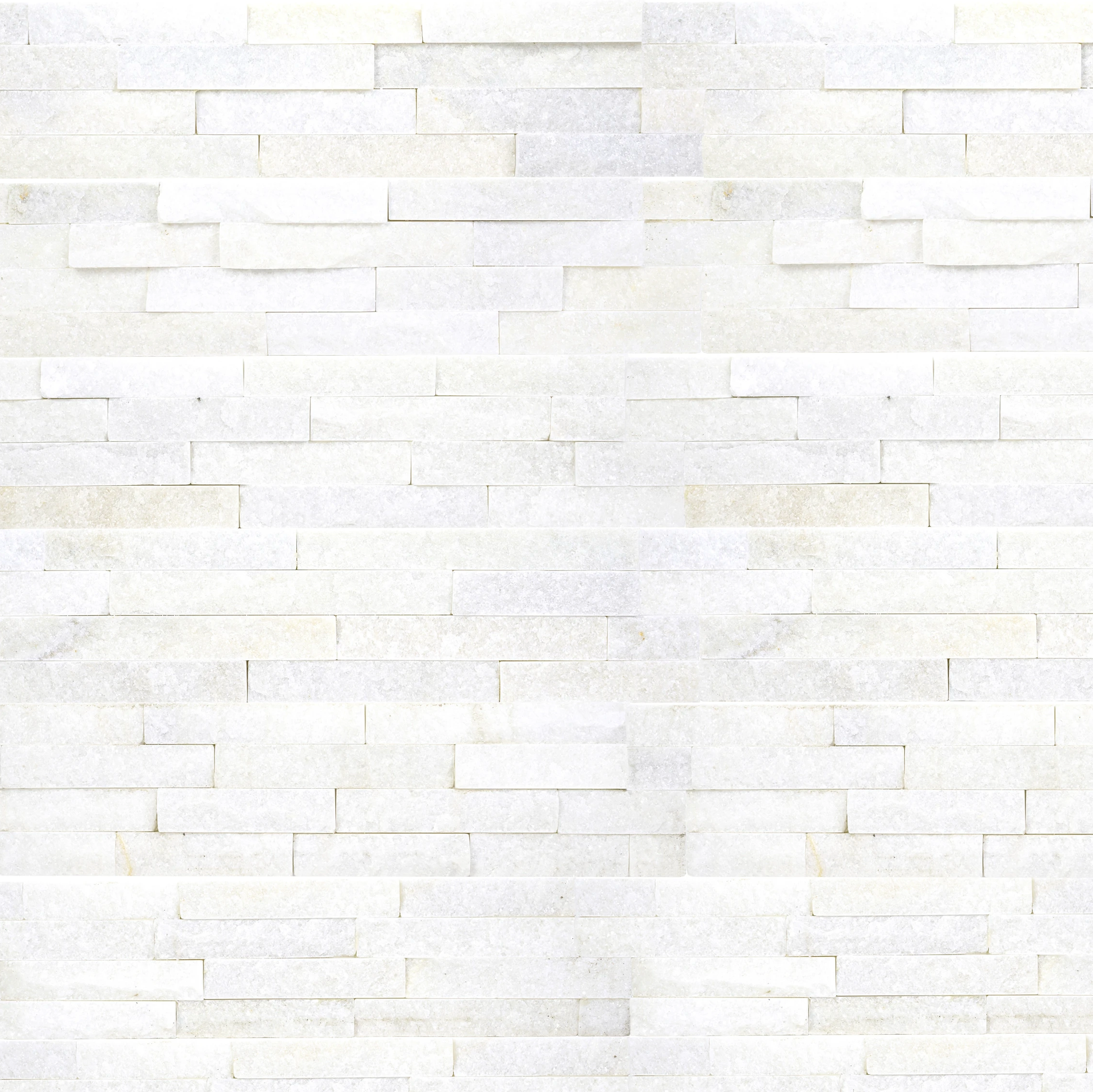 StoneRox Natural Stone Panels - Snow White - Flat - (6 SF/Box)