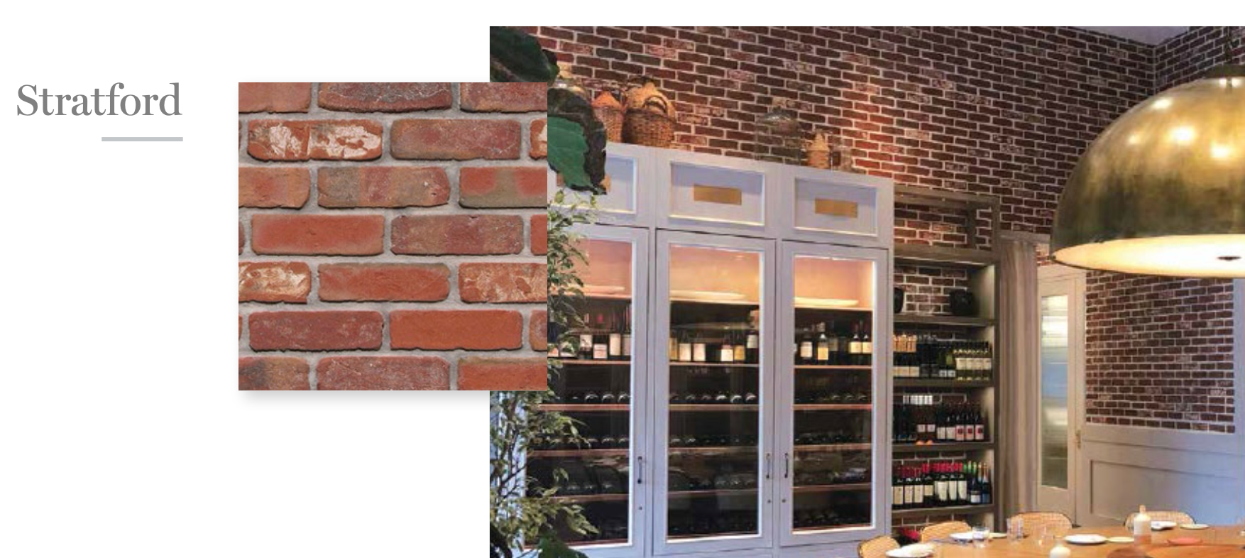 Thin Clay Brick Veneer - Stratford - Flat - Small Box (7 SF)