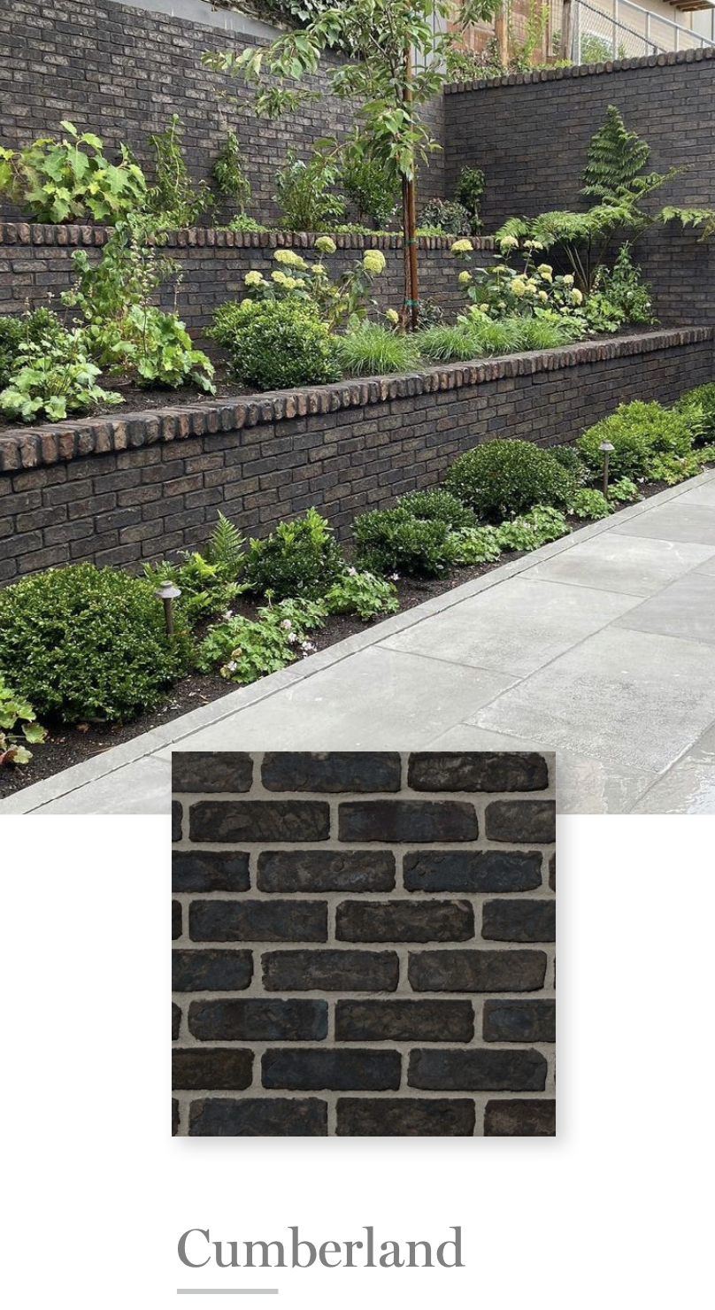 Thin Clay Brick Veneer - Cumberland - Flat - Small Box (8 SF)