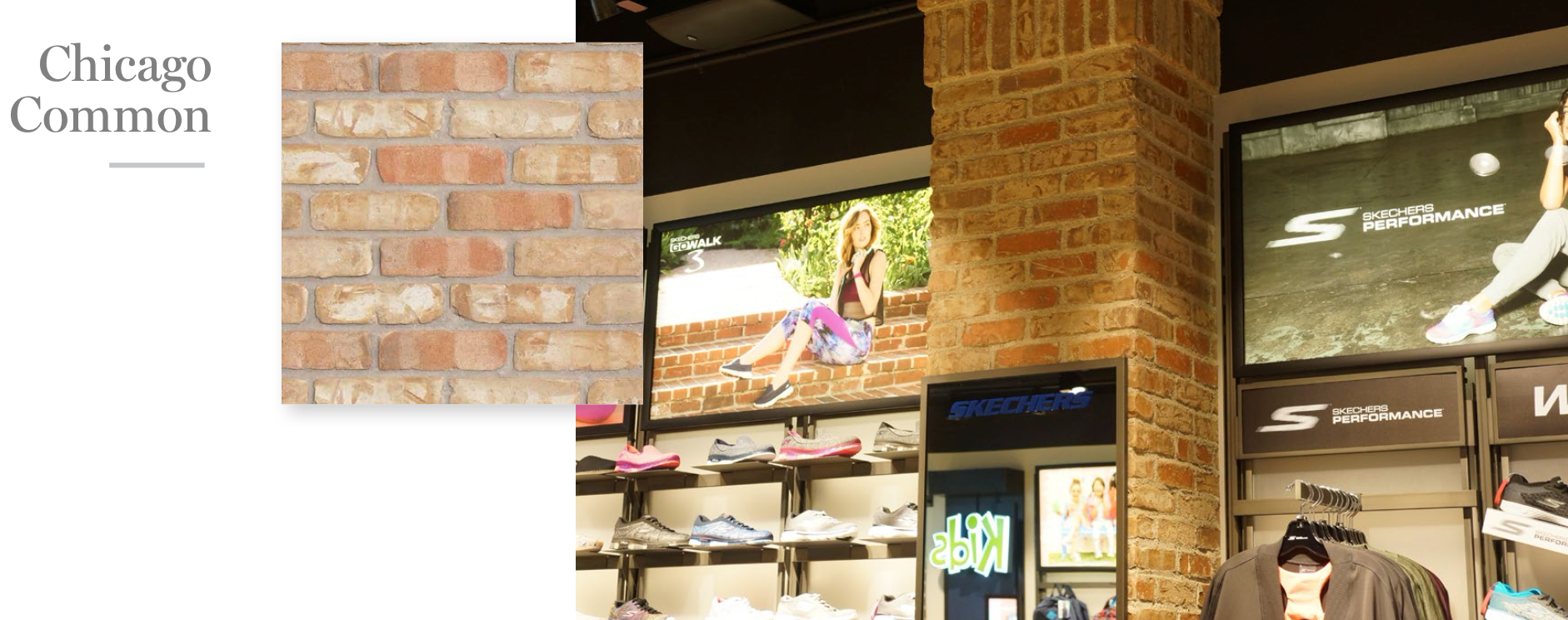 Thin Clay Brick Veneer - Chicago Common - Flat - Small Box (7 SF)