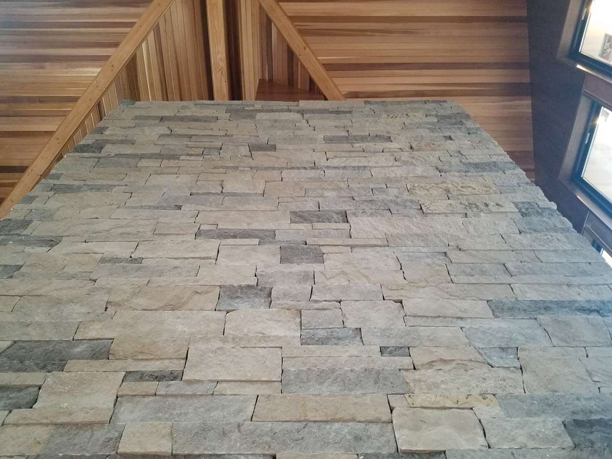 Frontier Drystack natural stone installation