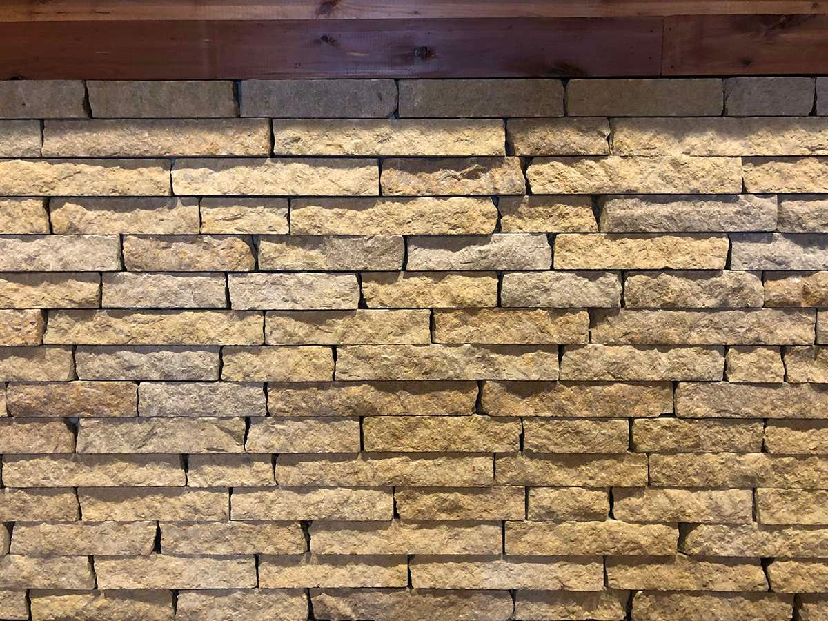 Hartwell Gold Limestone Ledgestone natural stone installation