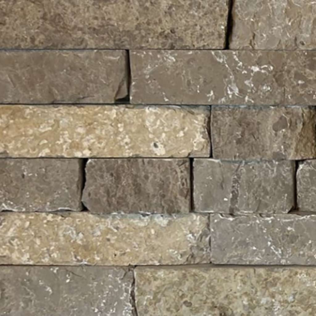 Heritage Limestone Ledgestone natural limestone thin veneer sample — Earthworks Old Country Ledgestone