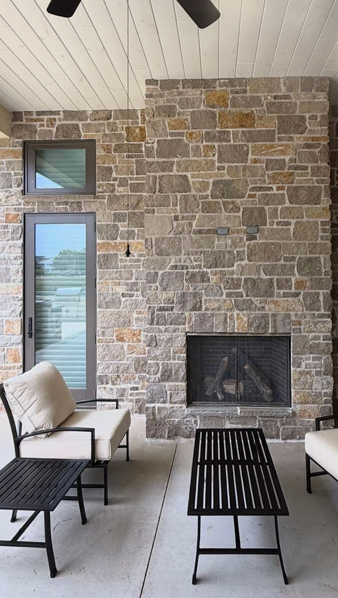 Heritage Limestone Tumbled Dimensional natural stone installation