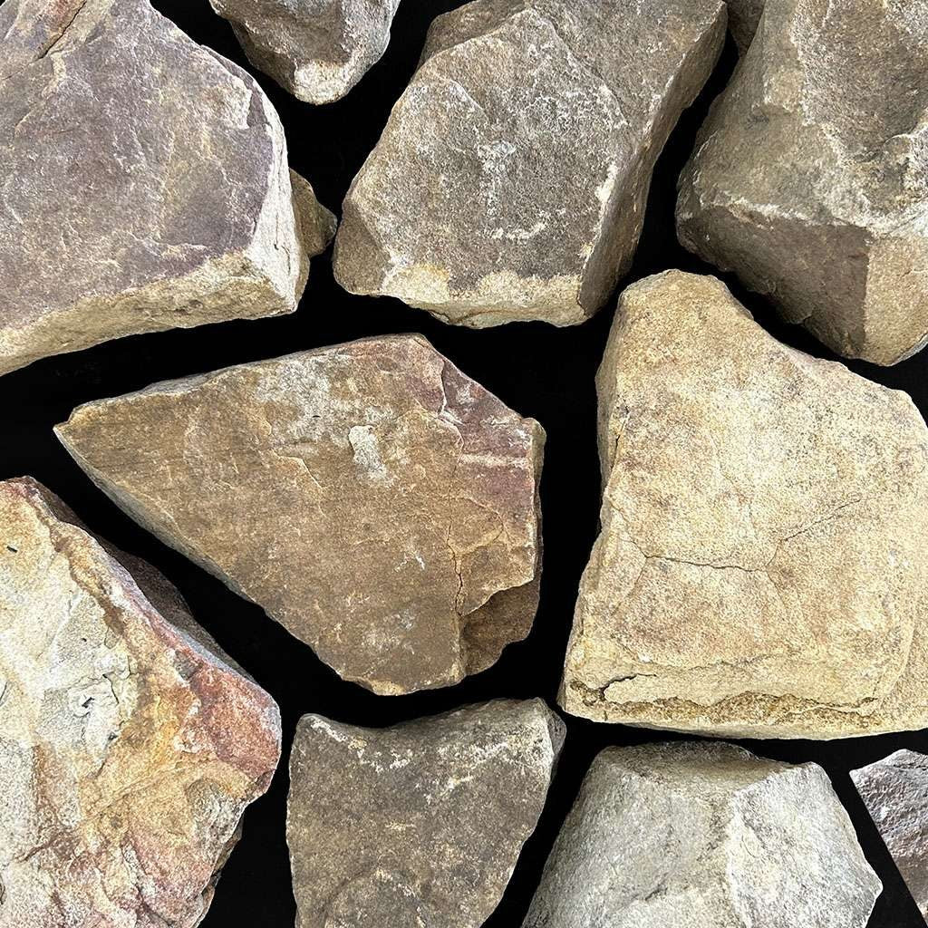 Hickory Hollow Sandstone natural sandstone full bed building stone — Earthworks Euro Old Hickory
