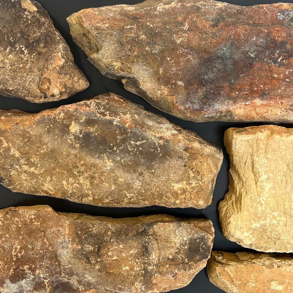 Highland Fieldstone Weathered Edge natural sandstone full bed building stone — Earthworks Fieldstone Weathered Edge