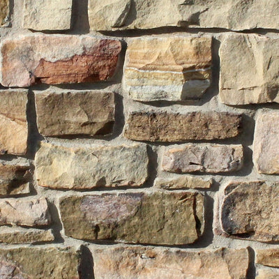Highland Fieldstone natural sandstone full bed building stone — Earthworks Split Weathered Fieldstone