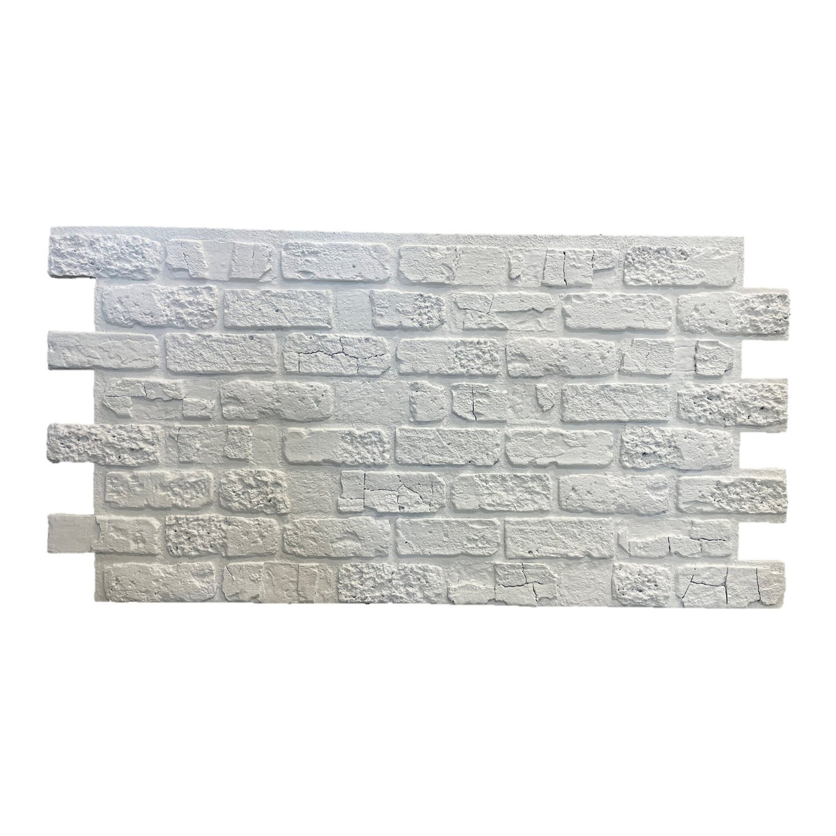 HourWall Classic Brick Distressed Panel in Distressed White