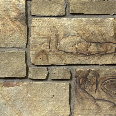 Mustang Sandstone Random Heights natural sandstone full bed building stone — Earthworks Wild Horse Random Heights