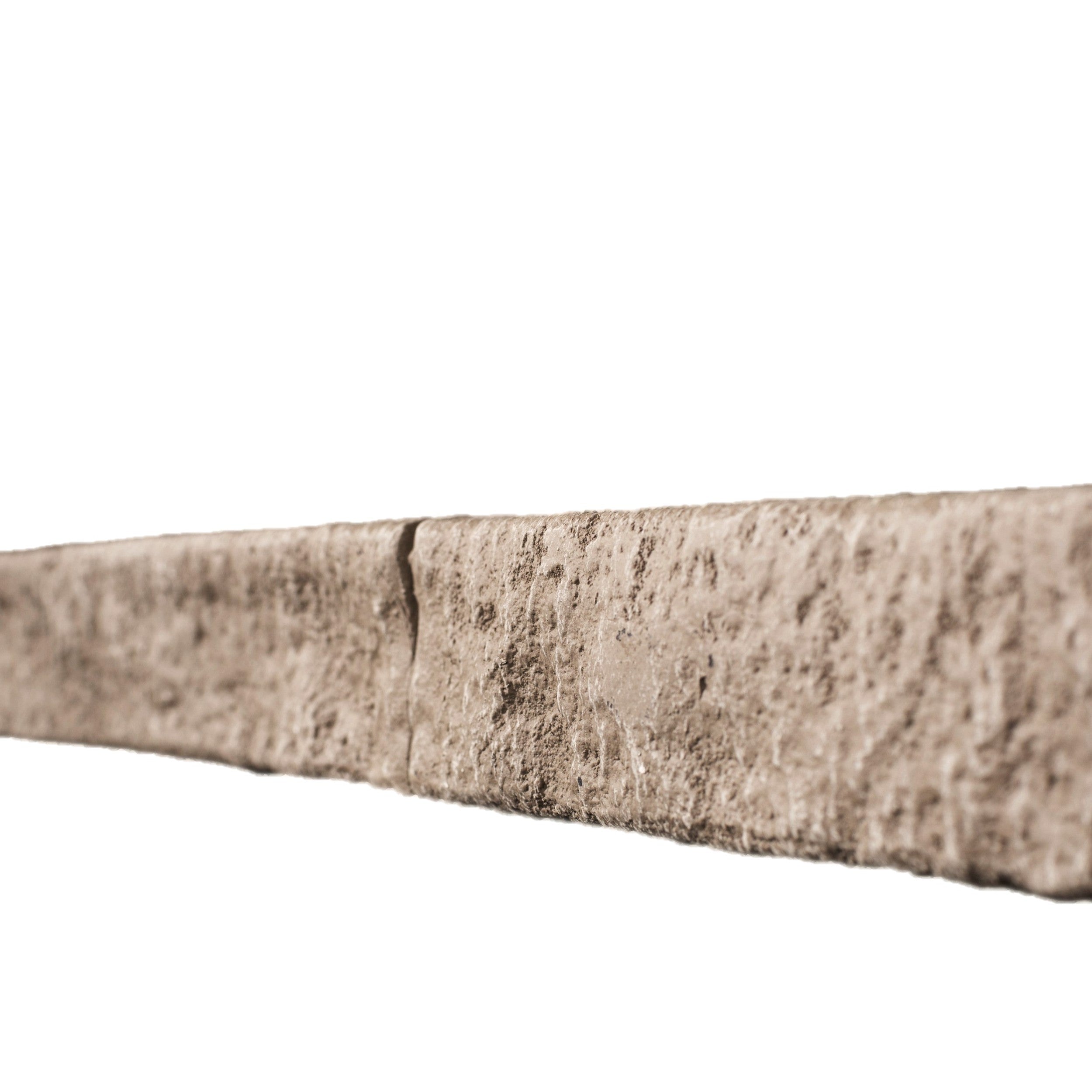 Quality Stone Edge Trim in Light Brown Blend — vertical edge closure trim, colour-matched