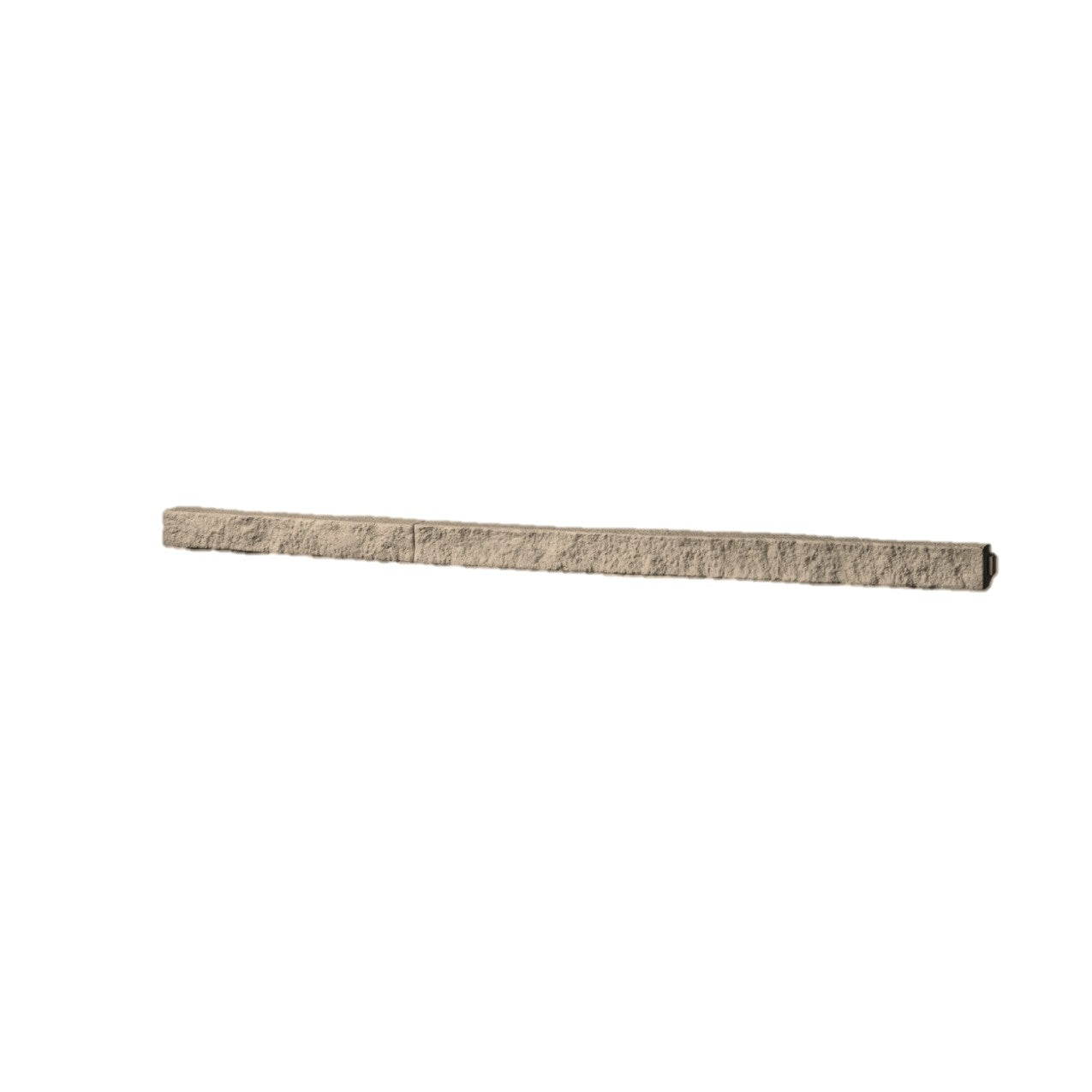 Quality Stone Edge Trim in Light Brown Blend — vertical edge closure trim, colour-matched