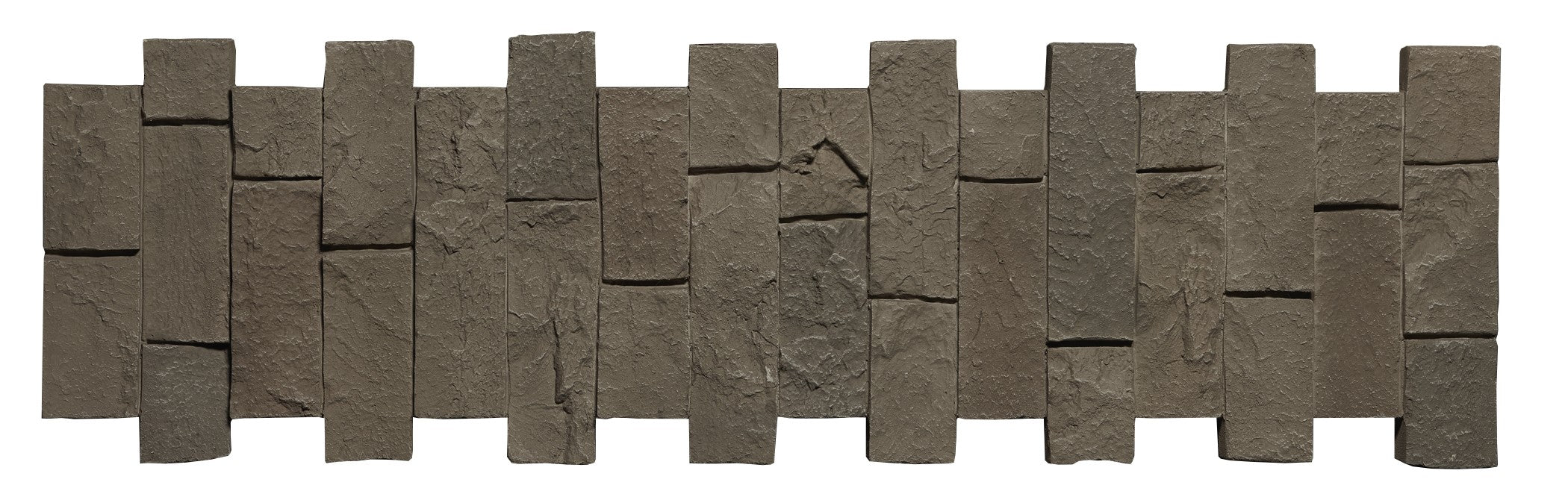 Quality Stone Pillar Wrap Panel in Light Brown Blend — single-face pillar wrap in polyurethane