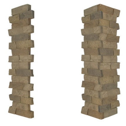 Quality Stone Ledge Stone Pillar Panel in Light Brown Blend — view 34