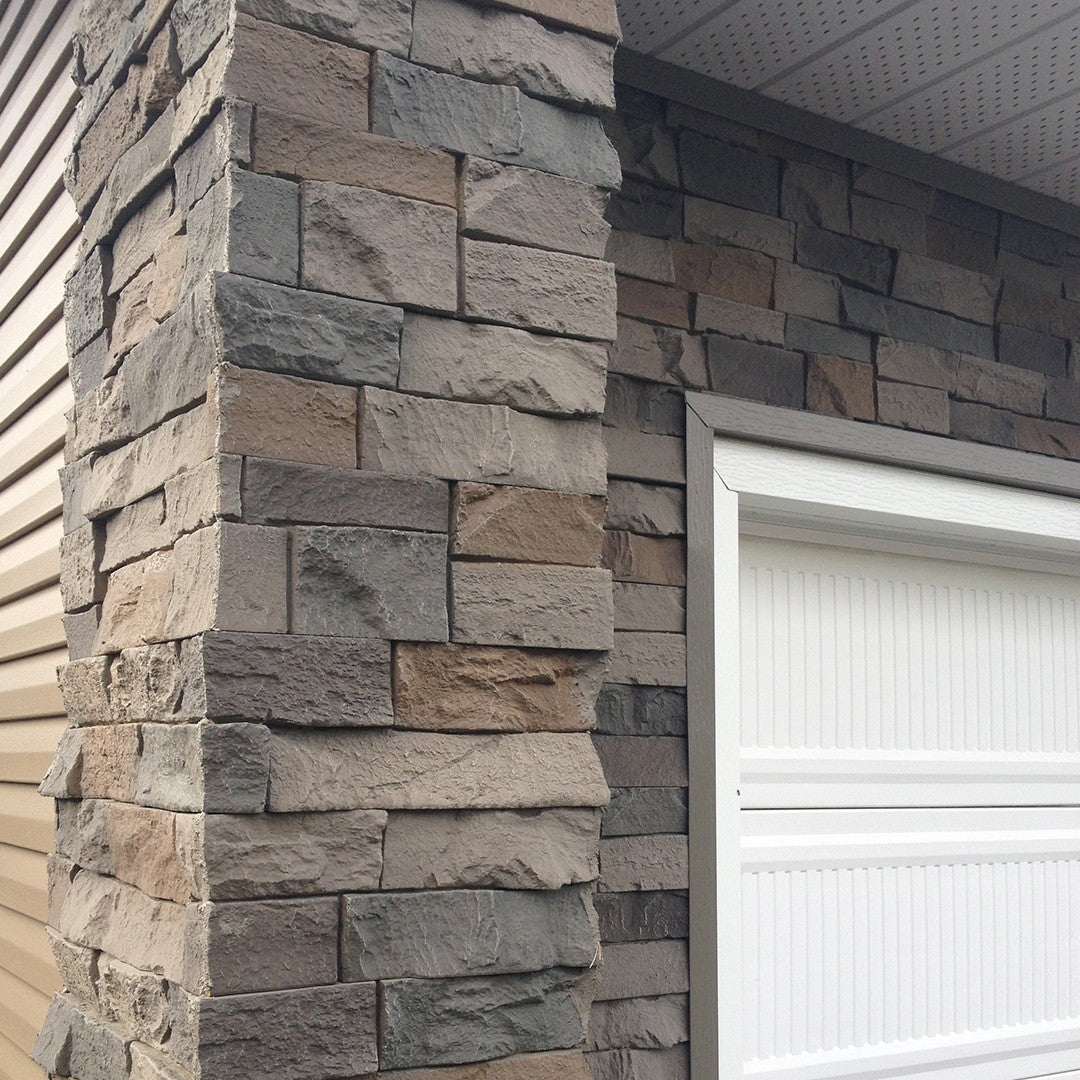 Quality Stone Ledge Stone Corner in Grey Brown — view 8