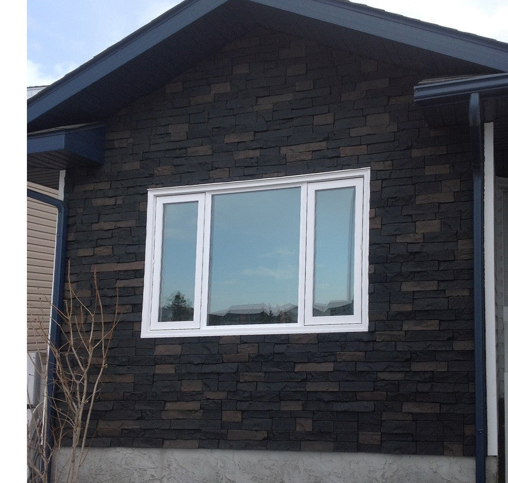 Quality Stone Ledge Stone Panel in Black Blend — view 12