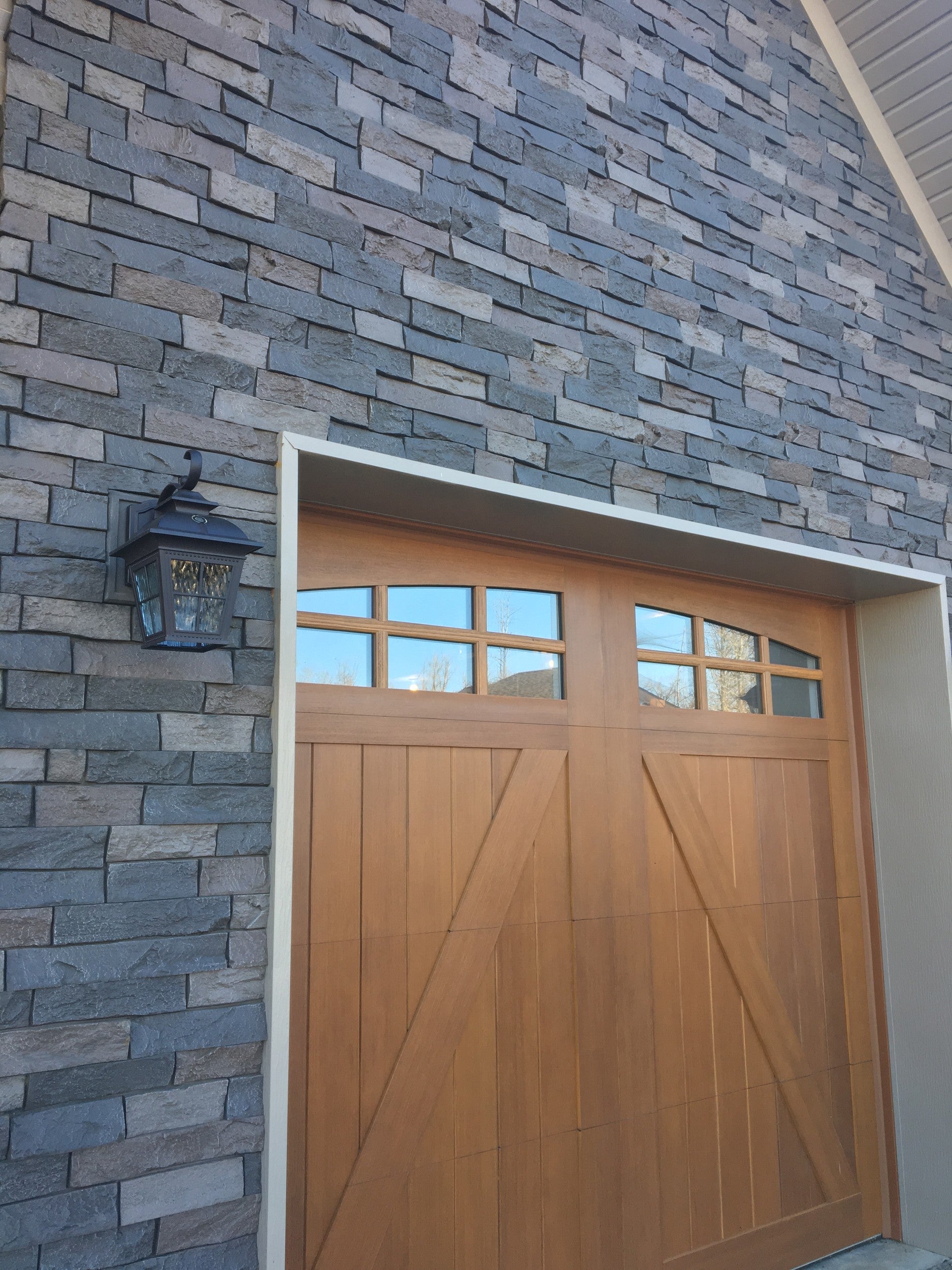Quality Stone faux Ledge Stone panel in Dark Brown Blend — polyurethane wall panel, 2 sq ft per piece