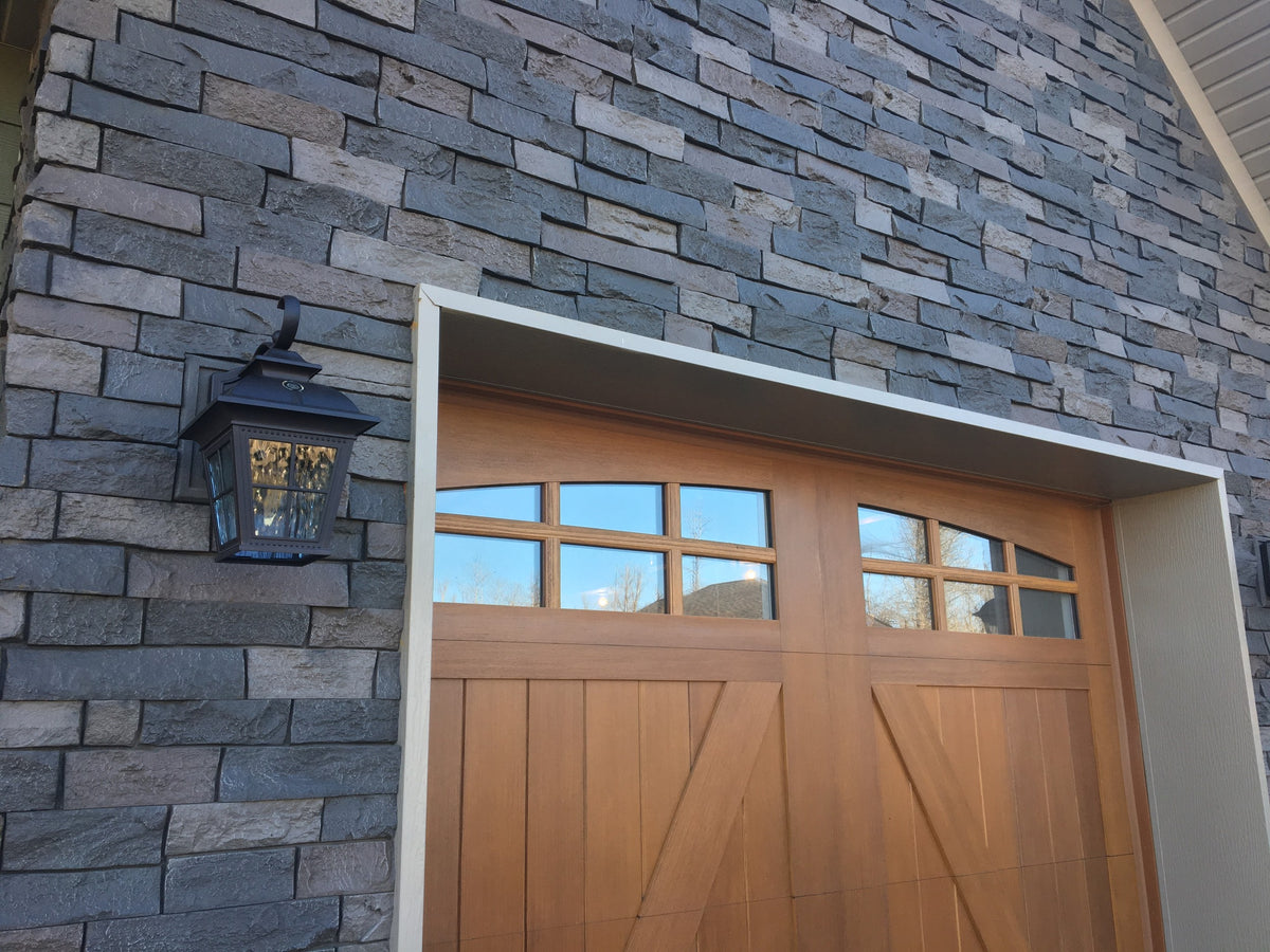 Quality Stone Ledge Stone Panel in Dark Brown Blend — view 20