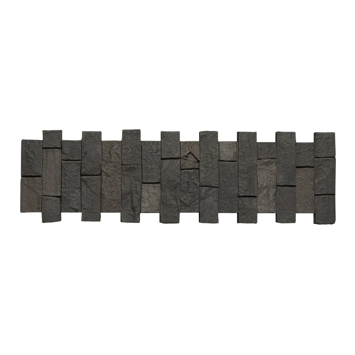 Quality Stone Ledge Stone Pillar Panel in Dark Brown Blend
