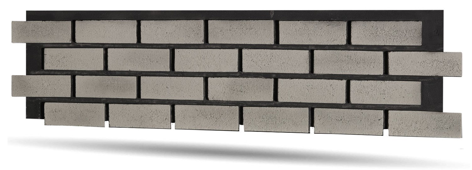 Quality Stone faux Thin Brick panel in Tuxedo — polyurethane brick veneer, 3.5 sq ft per piece