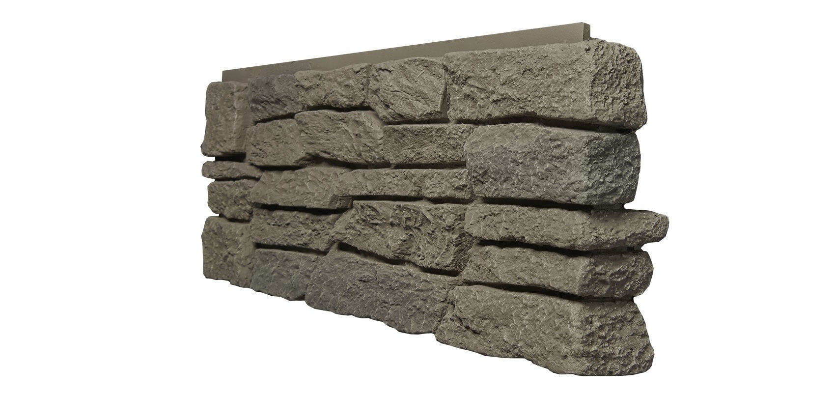 Quality Stone Ridge Stone corner panel in Grey Blend — pre-formed Left & Right outside corner