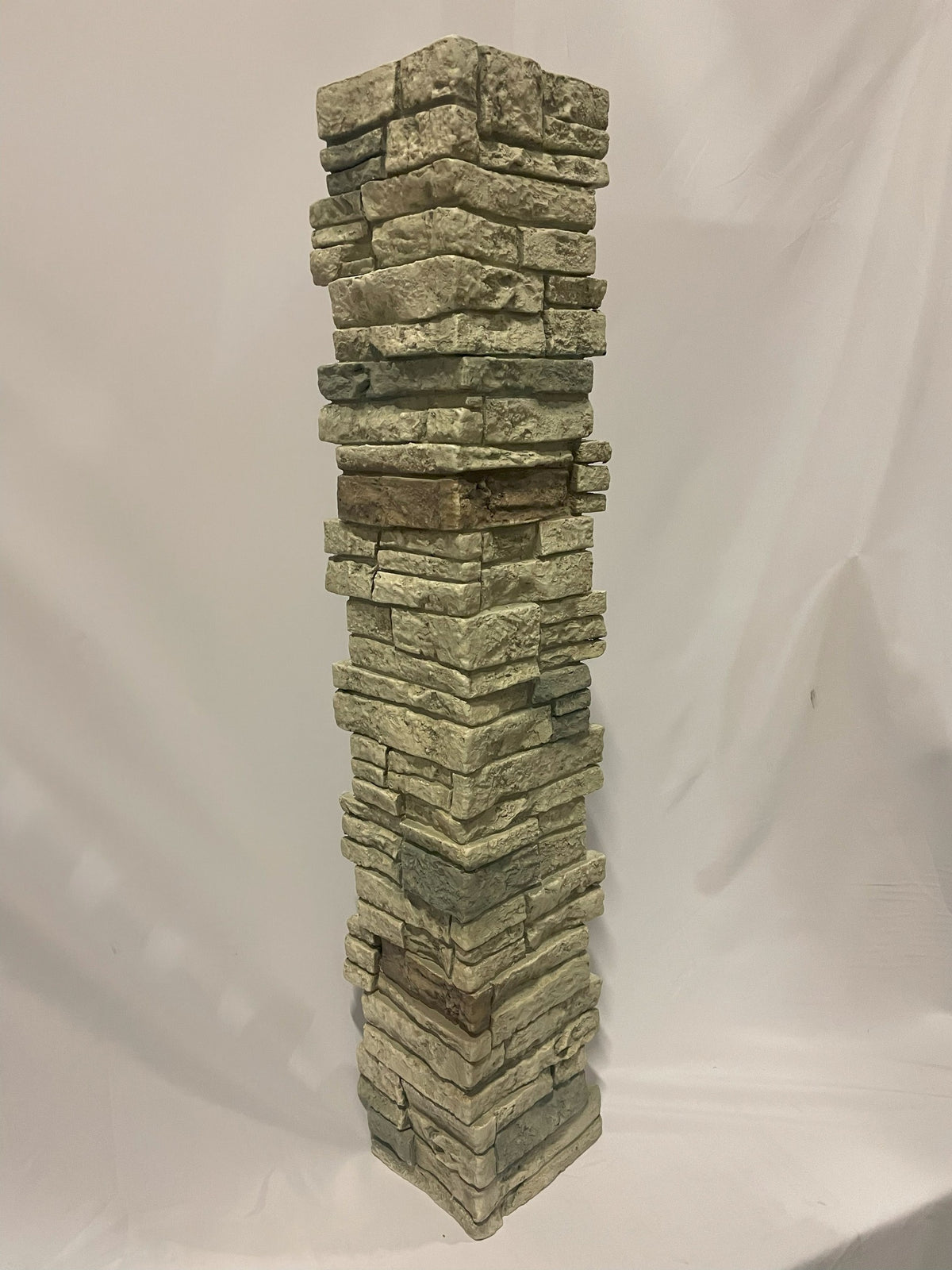 Quality Stone Stacked Stone Pillar Panel in Limestone — view 91