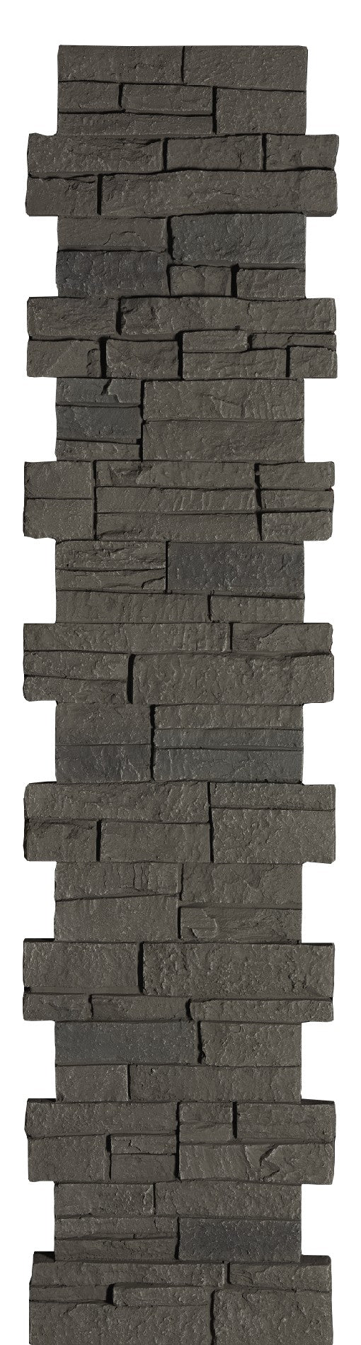 Quality Stone Stacked Stone Pillar Panel in Grey Blend — view 23