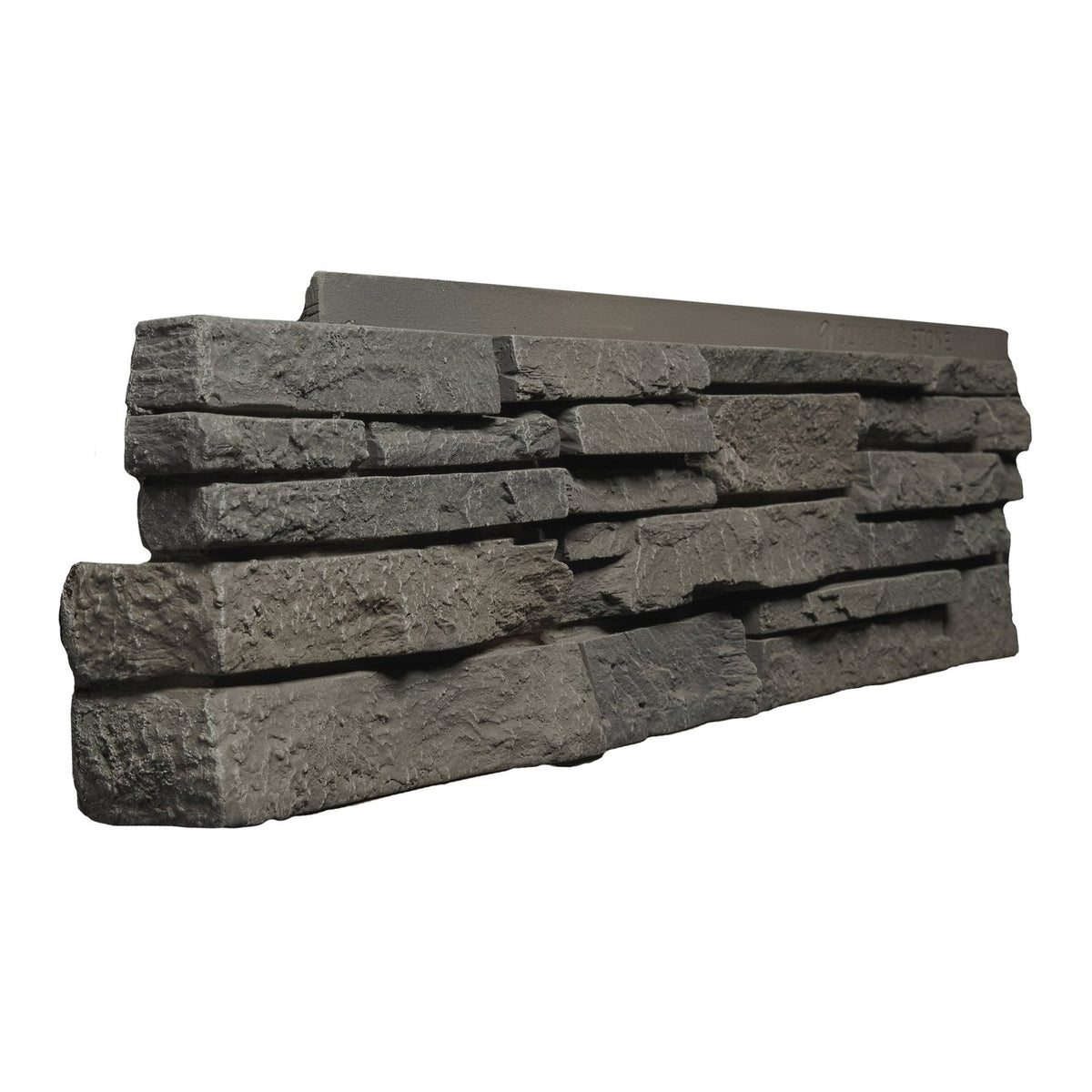 Quality Stone Stacked Stone Corner in Grey Blend