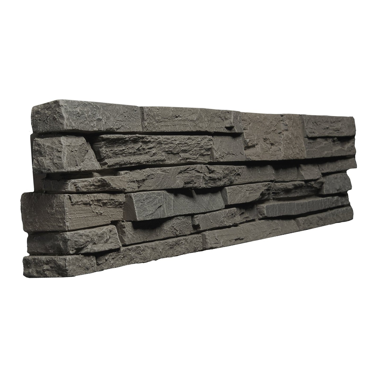 Quality Stone Stacked Stone Corner in Grey Brown