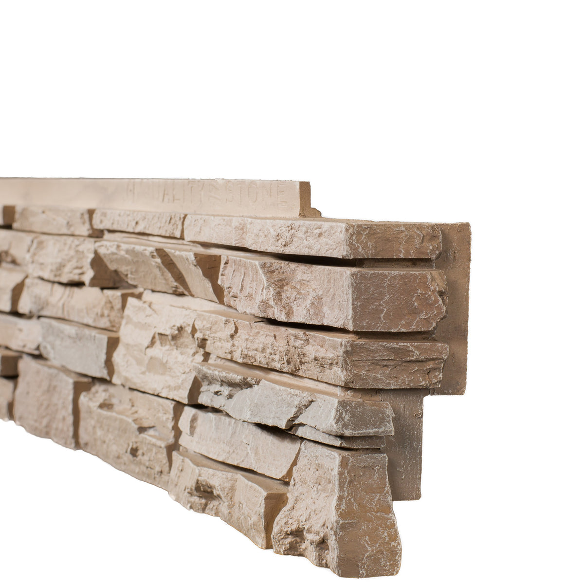 Quality Stone Stacked Stone Corner in Rustic Tan — view 4