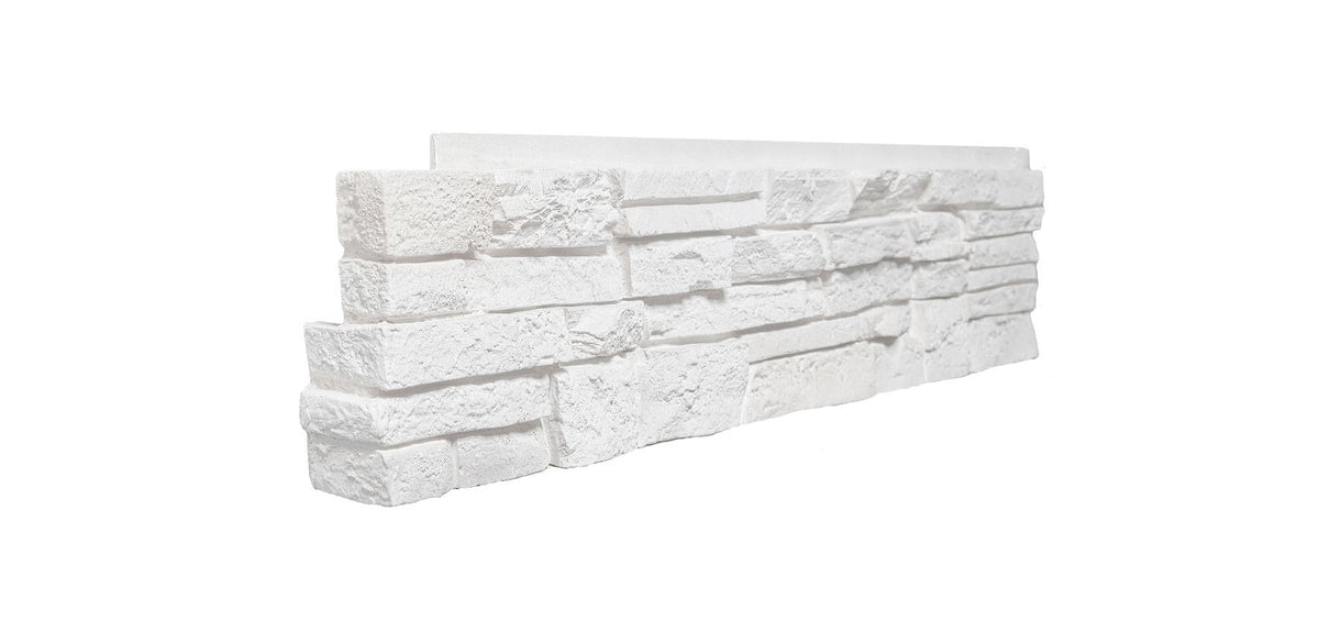 Quality Stone Stacked Stone Corner in Simply White — view 11