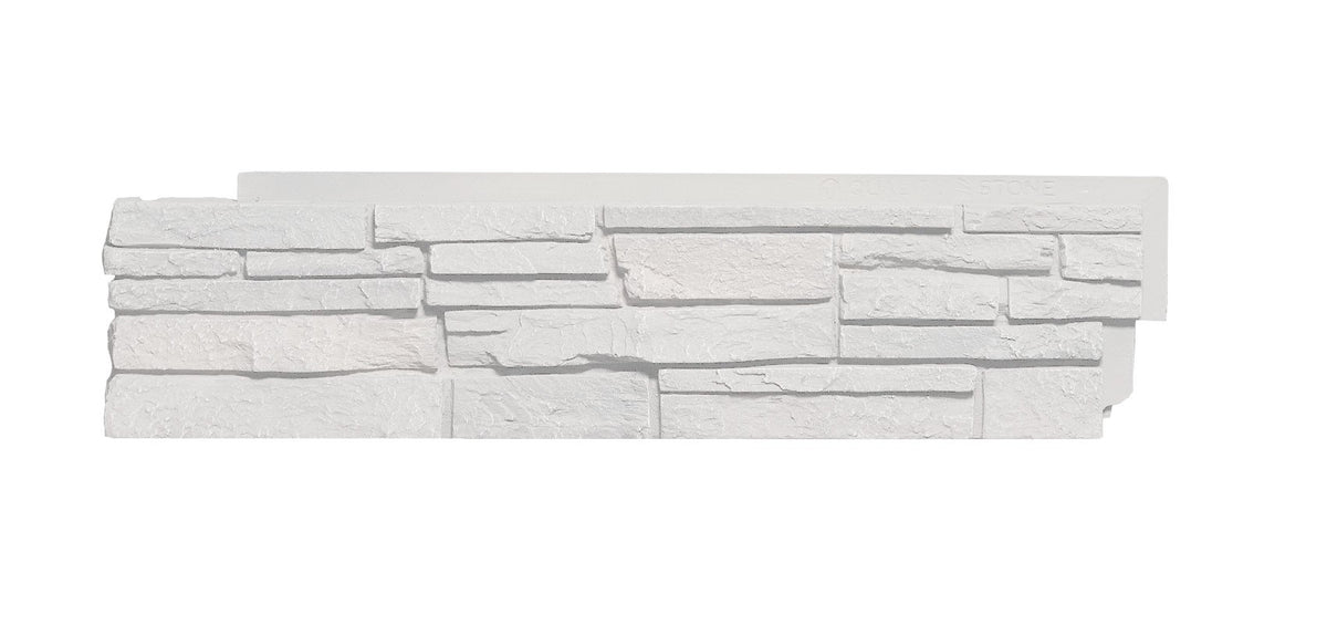 Quality Stone Stacked Stone Corner in Simply White — view 13