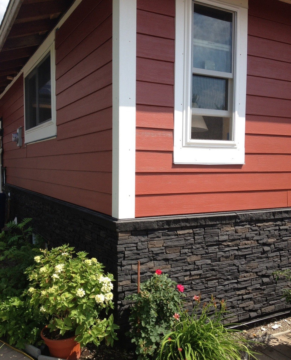 Quality Stone Stacked Stone Panel in Black Blend — view 53