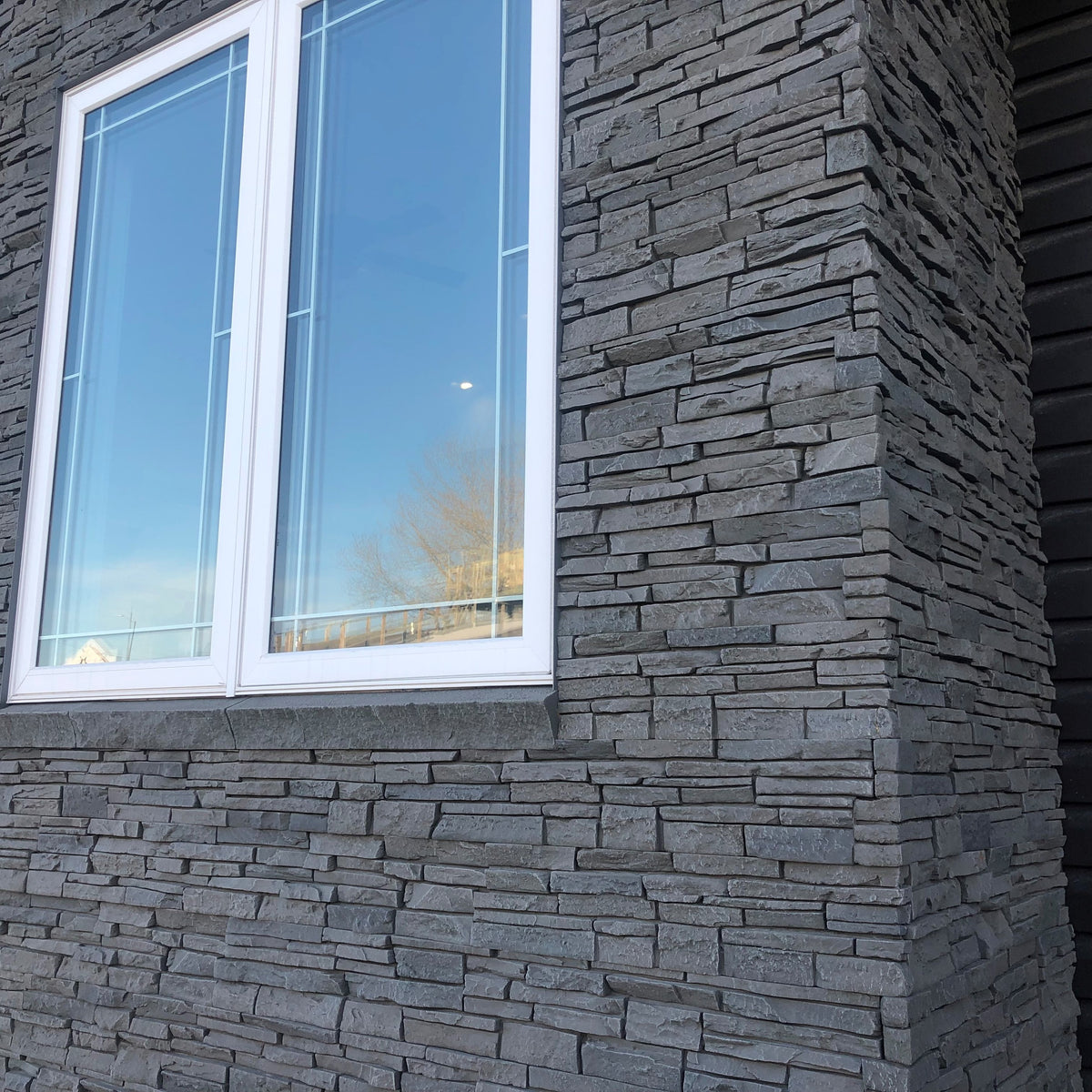 Quality Stone Stacked Stone Panel in Grey Blend — view 33