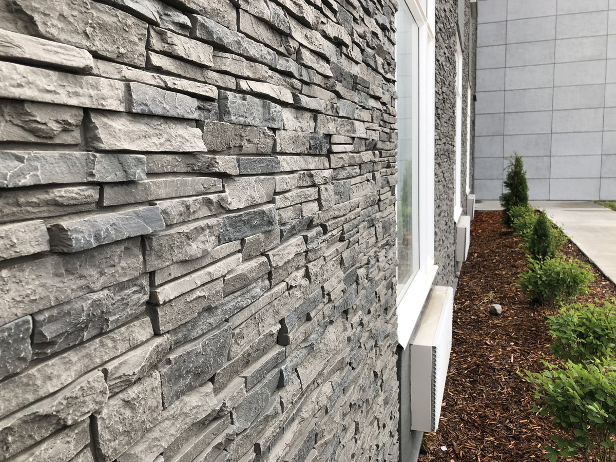 Quality Stone Stacked Stone Panel in Grey Blend — view 40