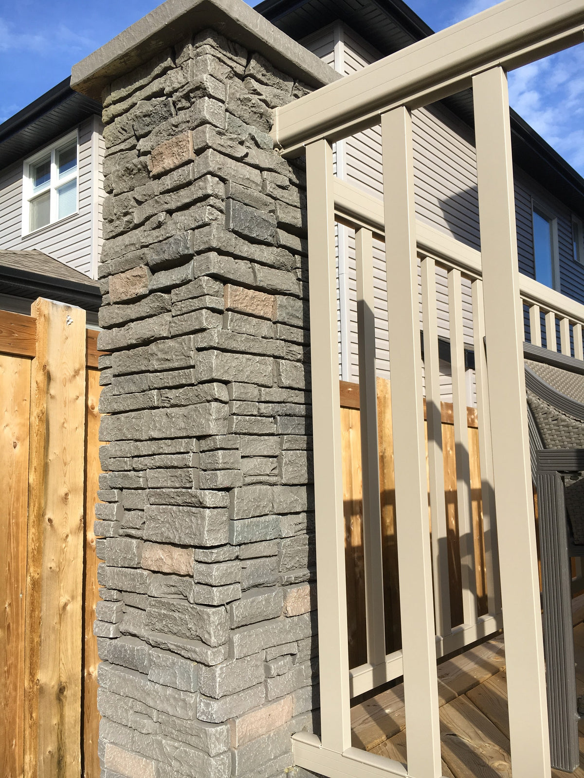Quality Stone Stacked Stone Panel in Grey Brown — view 32