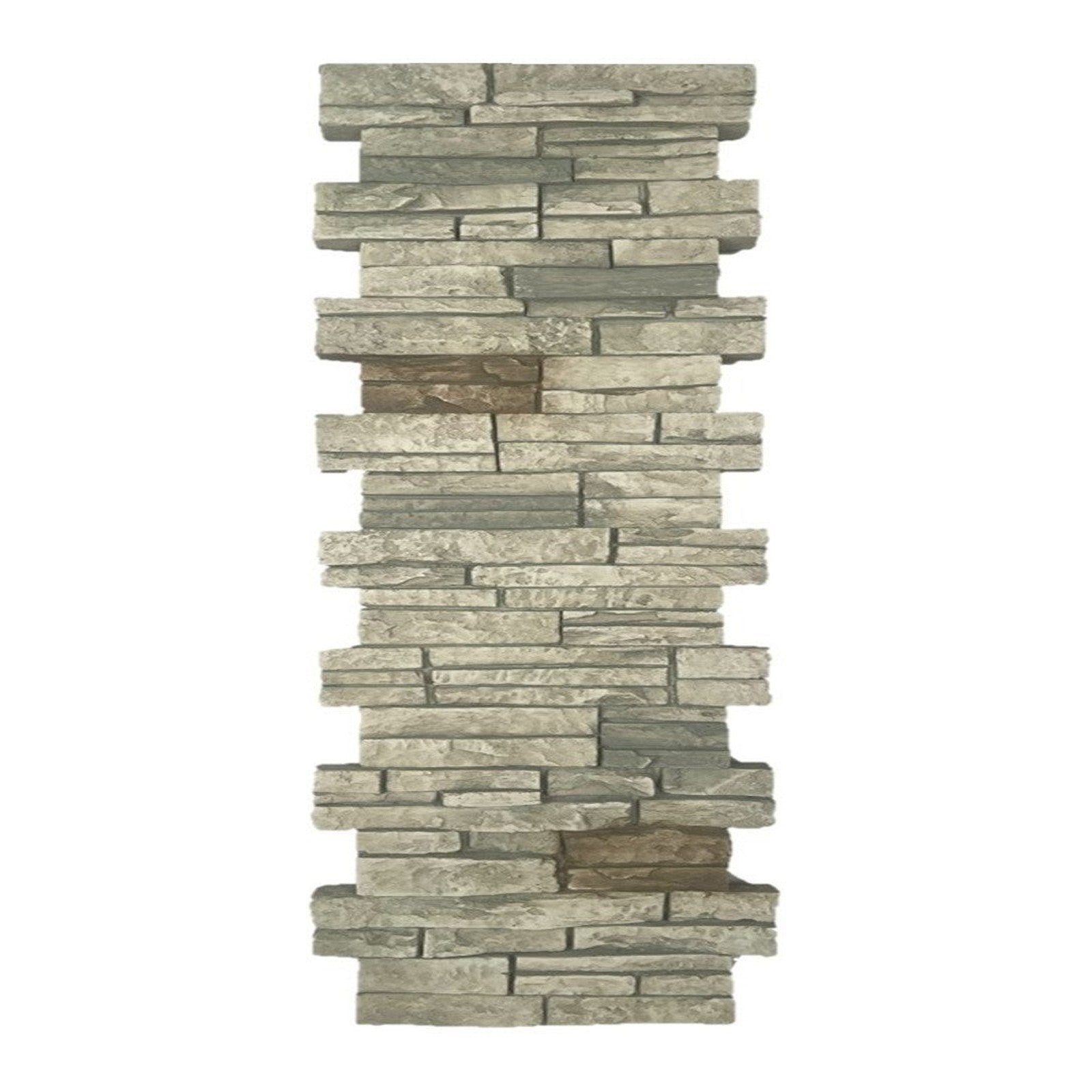 Quality Stone Stacked Stone Pillar Panel in Limestone