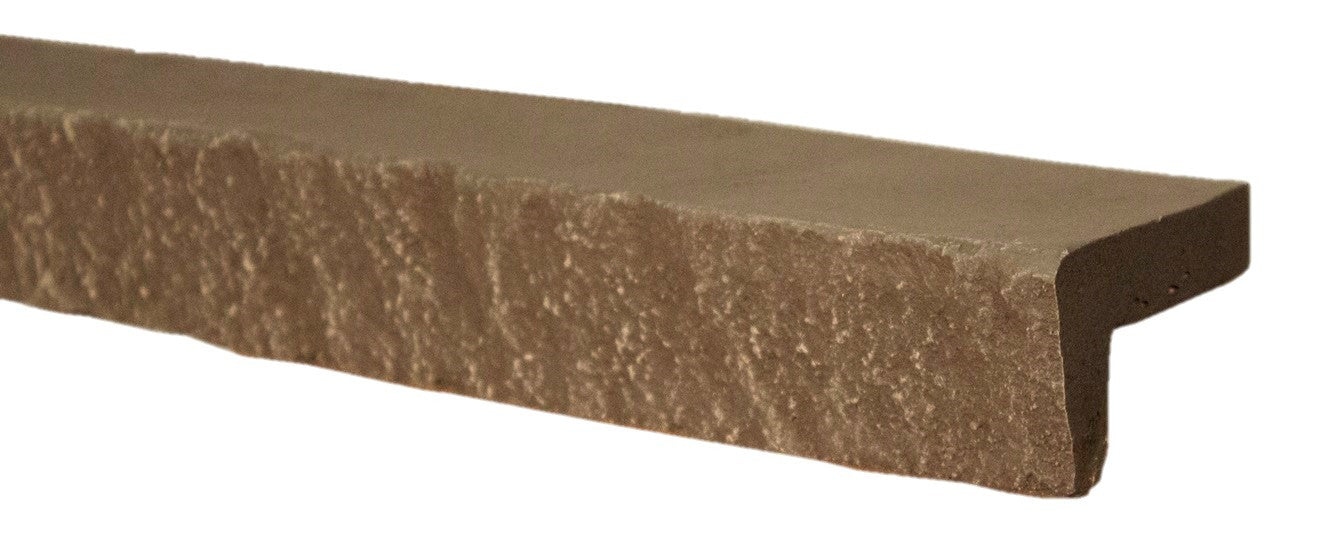 Quality Stone Top Trim in Light Brown Blend — top-of-panel closure trim, colour-matched
