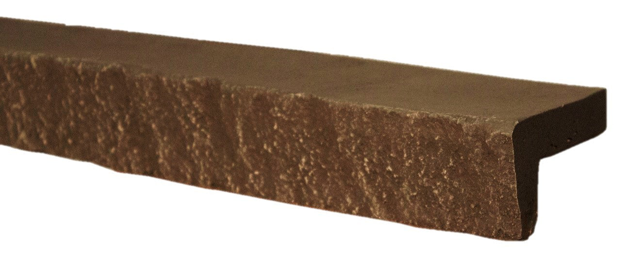 Quality Stone Top Trim in Rustic Tan — top-of-panel closure trim, colour-matched
