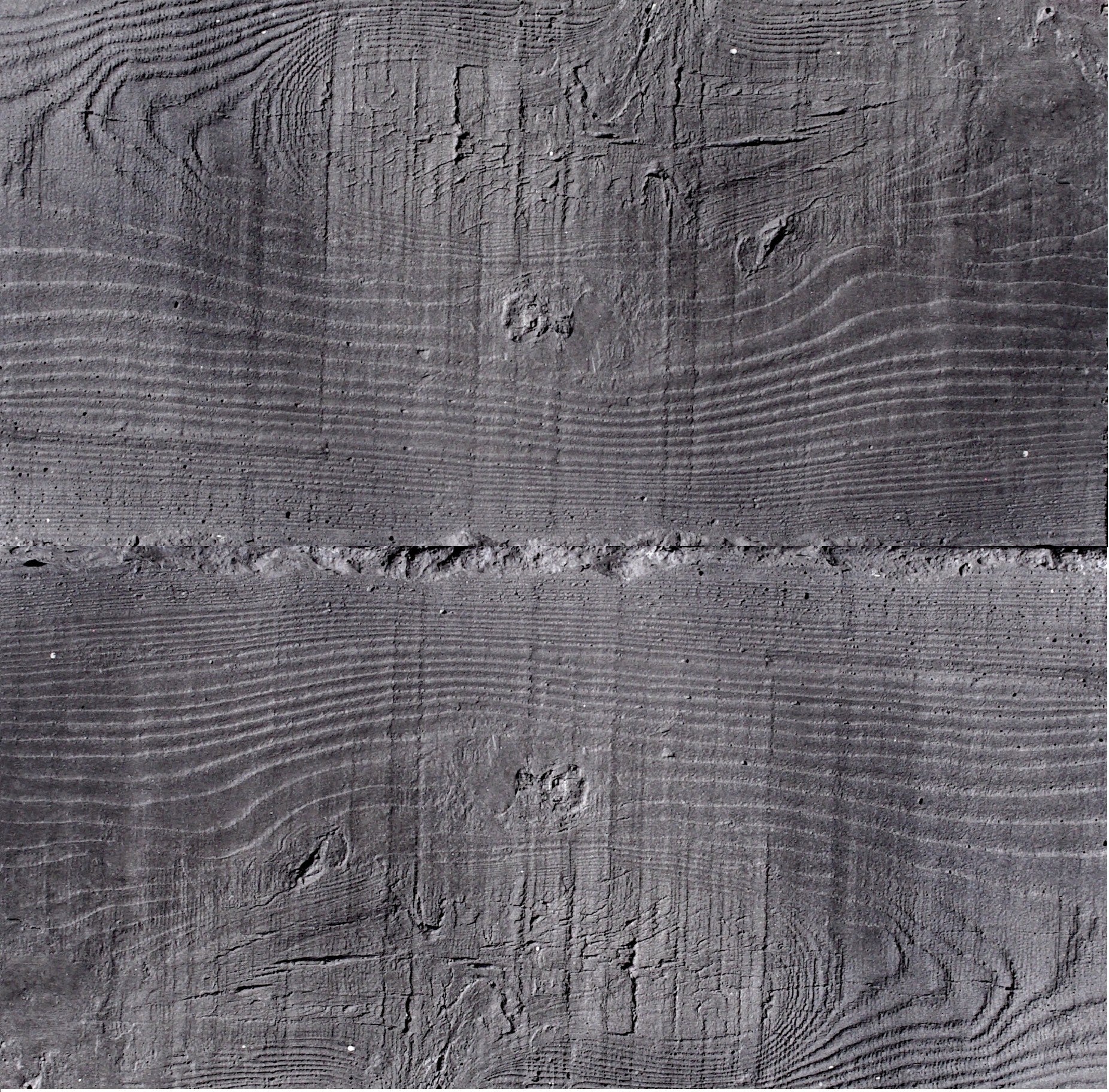 RealCast Board-Form Concrete Wall Panel in Charcoal — fiber-reinforced concrete plank, 3.33 sq ft per piece