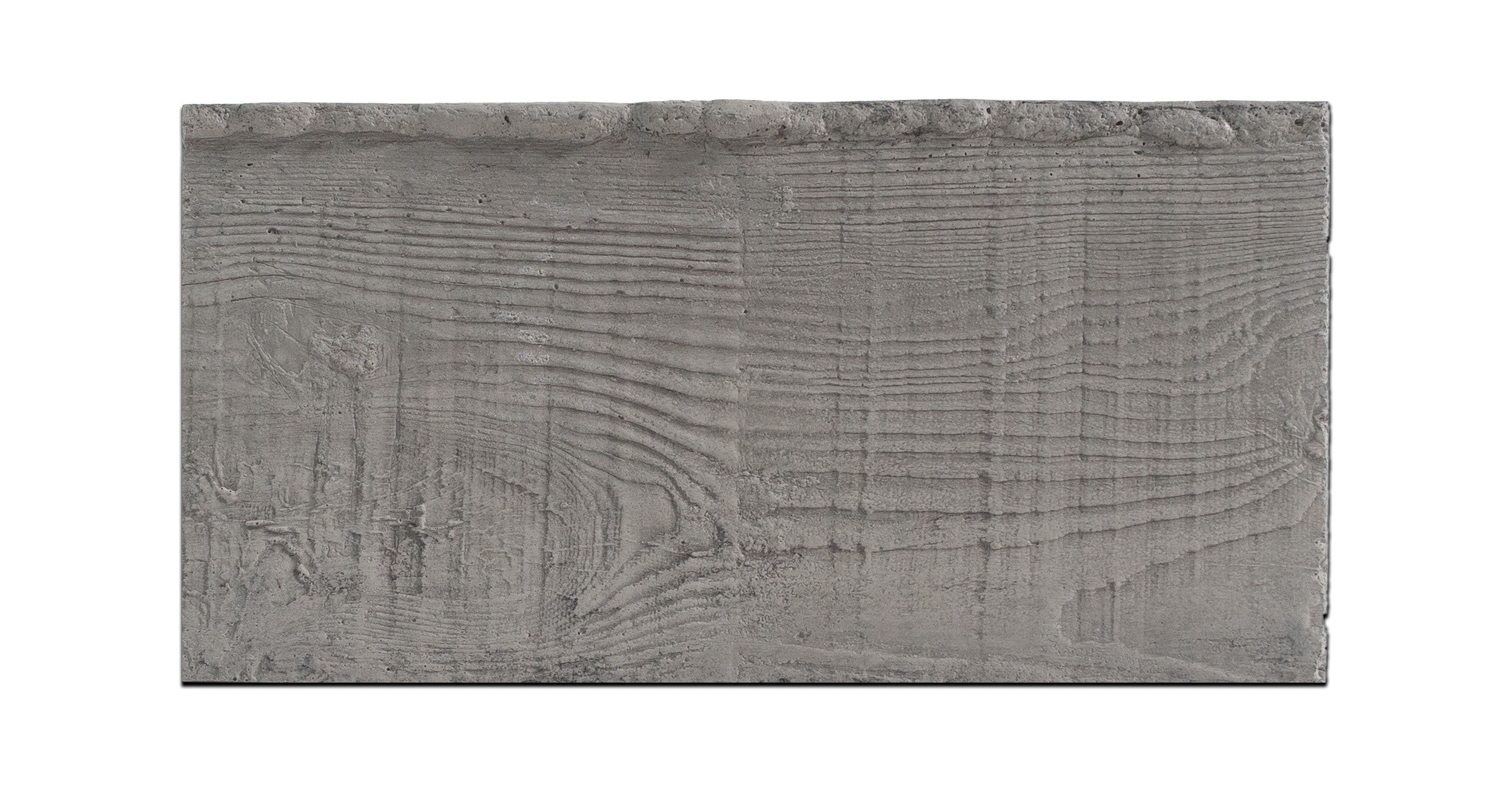 RealCast Board-Form Concrete Wall Panel in Medium Grey — fiber-reinforced concrete plank, 3.33 sq ft per piece