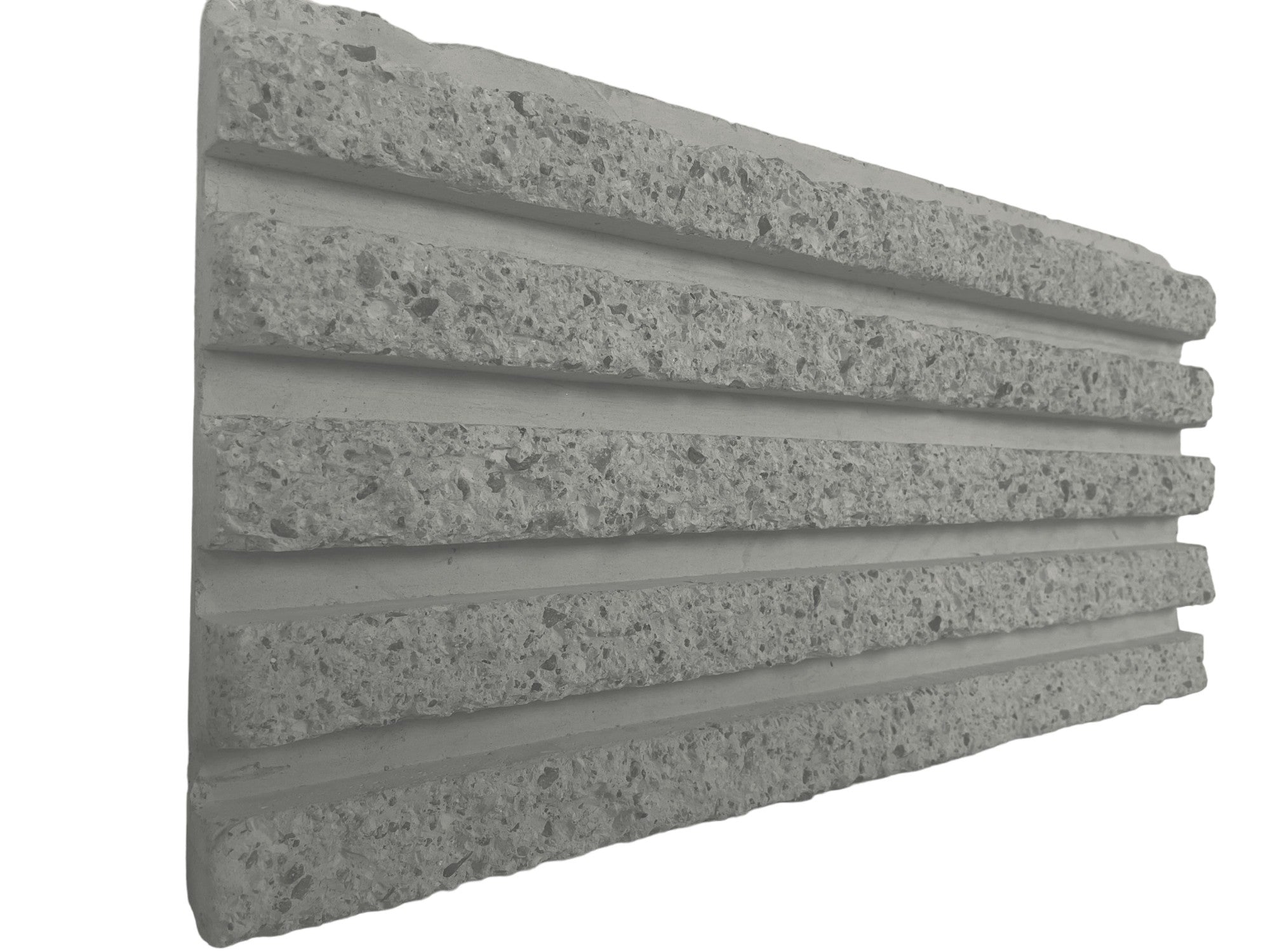 RealCast Fluted Concrete Wall Panel in Natural Grey — 1-1/2-inch vertical flute depth, 1.9 sq ft per piece