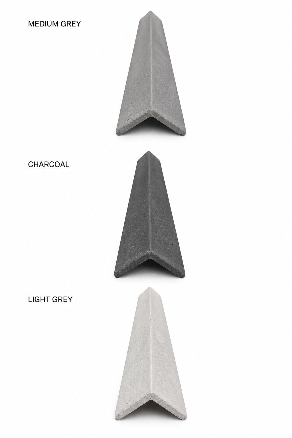 RealCast Slab Outside Corner 48 Series in Medium Grey — view 6